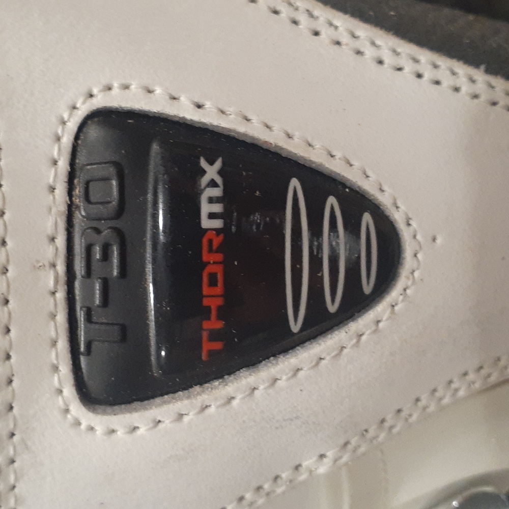 THOR T30 Women's Black and White Motocross Boots Sz 6 - Picture 7 of 13